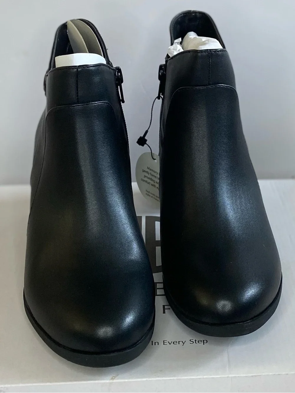 Giani Bernini Black Block Heel Ankle Bootie - NEW IN BOX